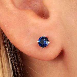 Orecchini Live Diamond oro bianco 18Kt con zaffiri Ct 3,00-2b Gioielli