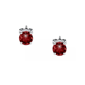 Orecchini Live Diamond oro bianco 18Kt con rubini Ct 2,00-2b Gioielli