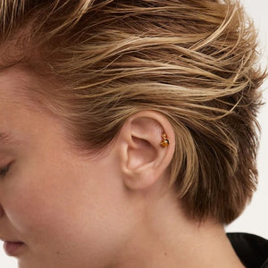 Mono orecchino PdPaola PG01-707-U Kimi occhio di tigre argento donna-2b Gioielli