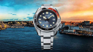 Orologio Seiko Prospex Diver Twilight Blue SPB097J1 automatico con cinturino di ricambio Limited Edition-2b Gioielli