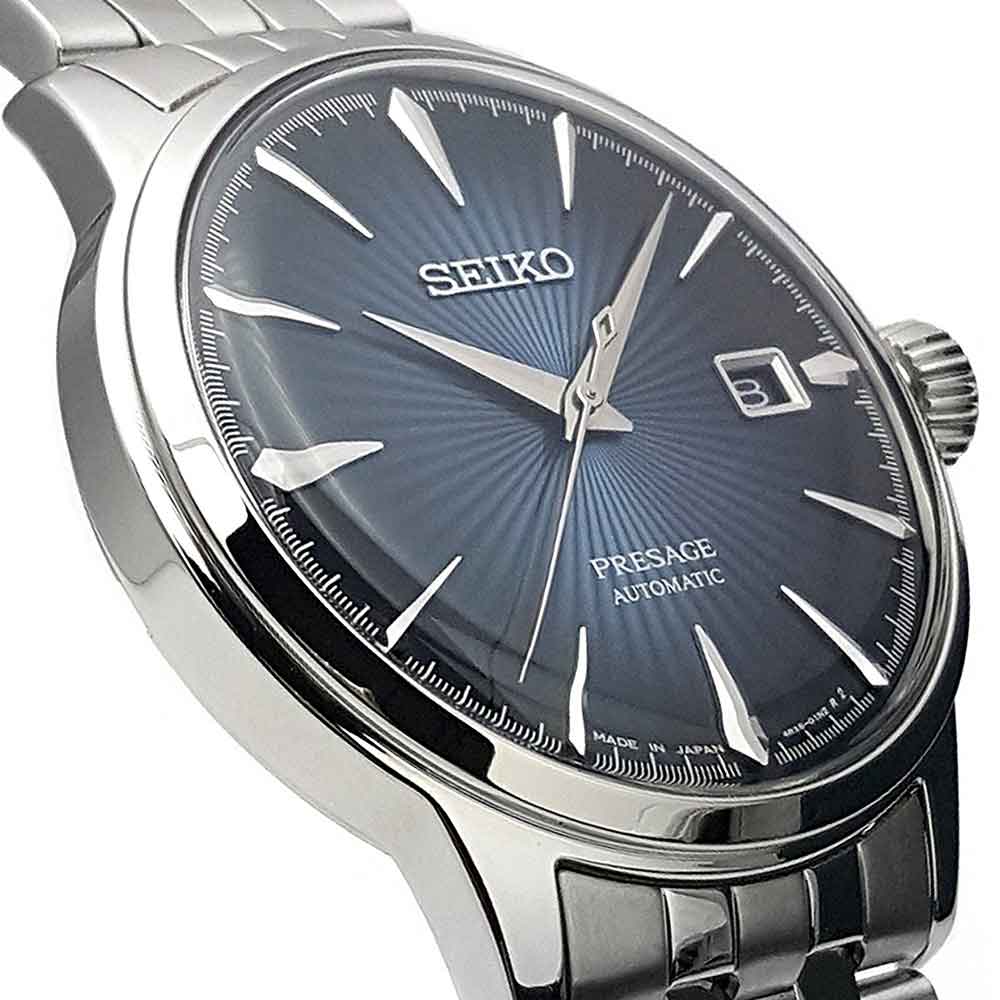 Orologio Seiko Presage Cocktail Blue Moon SRPB41J1 automatico uomo 40 mm-2b Gioielli