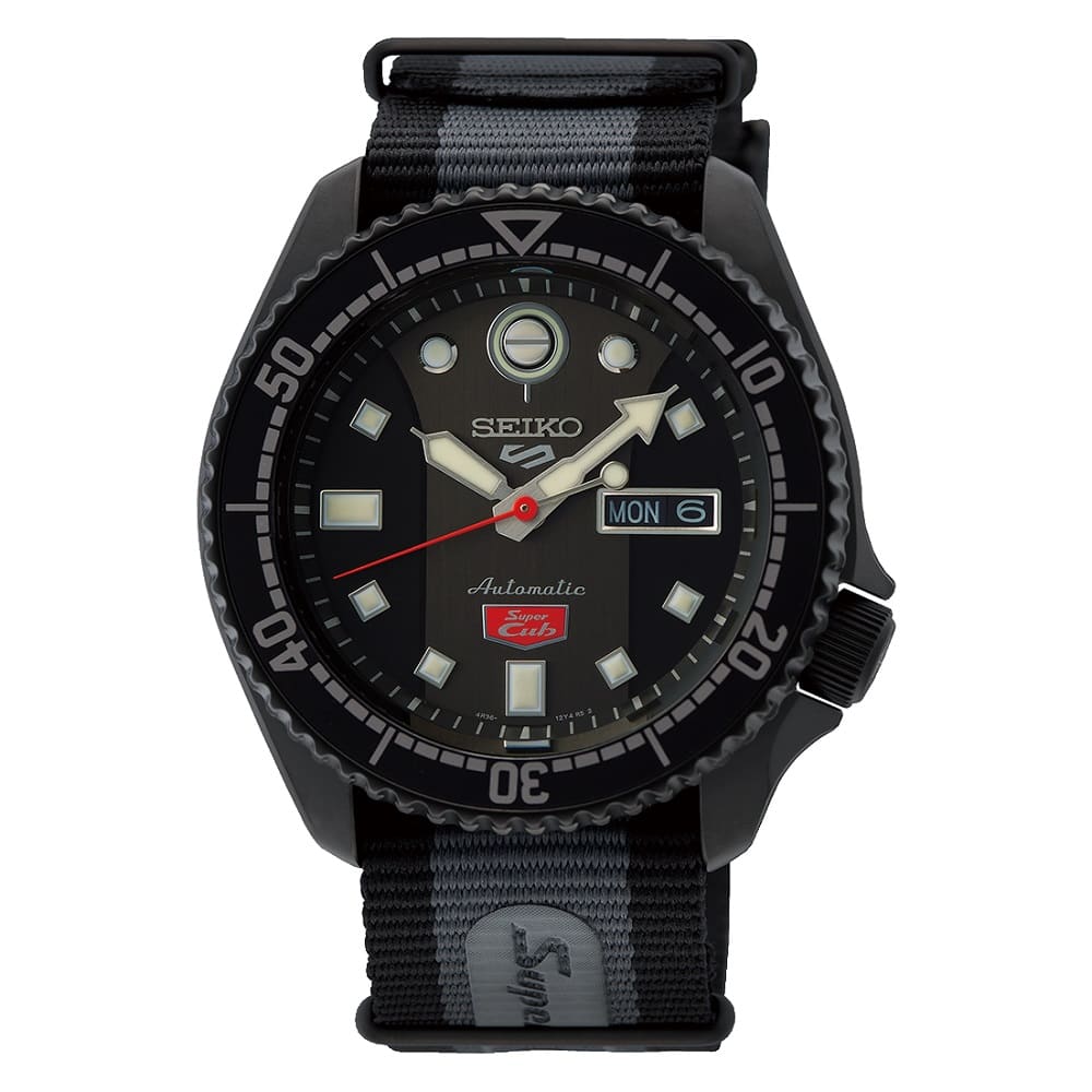 Orologio Seiko 5 Sport SRPJ75K1 Honda Super Cub automatico uomo Limited Edition 43 mm-2b Gioielli