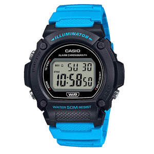 Orologio Casio Collection W-219H-2A2VEF celeste uomo-2b Gioielli