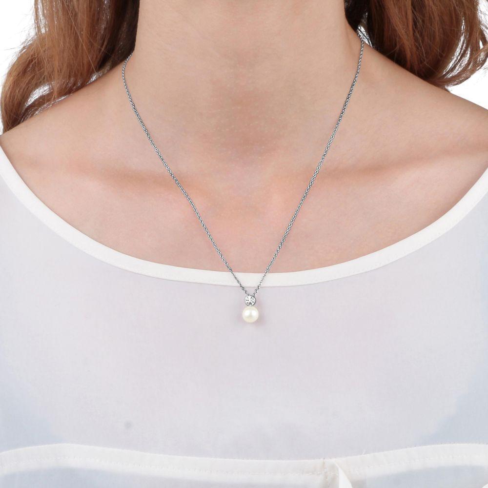Collana Morellato Perla Essenziale SANH02 donna argento-2b Gioielli