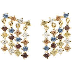 Orecchini PdPaola AR01-293-U Five Willow in argento 925 placcato oro 18 Kt-2b Gioielli