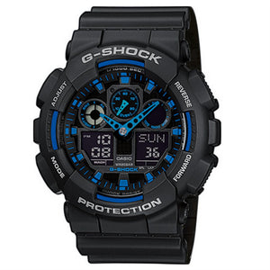 Orologio Casio G-Shock GA-100-1A2ER 51mm uomo nero blu-2b Gioielli