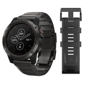 Orologio Garmin Fenix 5X Plus Sapphire Titanium DLC Carbon Gray 51mm 010-01989-05-2b Gioielli