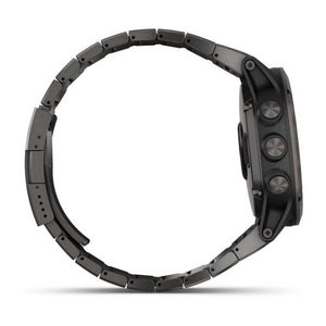 Orologio Garmin Fenix 5X Plus Sapphire Titanium DLC Carbon Gray 51mm 010-01989-05-2b Gioielli