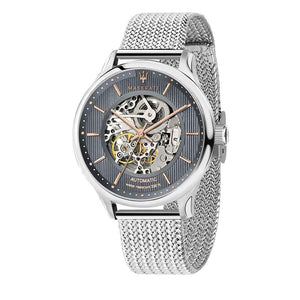 Orologio Maserati Gentleman R8823136004 Automatico scheletrato 43mm-2b Gioielli