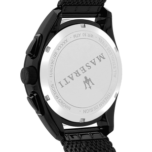 Orologio Maserati Traguardo 45mm R8873612031 chrono pvd mesh-2b Gioielli