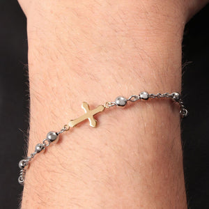 Bracciale Morellato God SANF19 rosario uomo 21cm-2b Gioielli