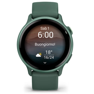Orologio Garmin Vivoactive 6 010-02985-02 Metallic Jasper Green 42 mm-2b Gioielli