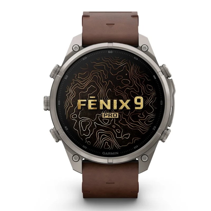 Garmin fēnix® 9 PRO 47 mm AMOLED  Sapphire 010-04336-41 - Titanio e pelle+silicone