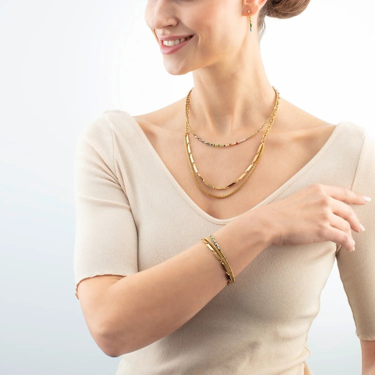 Bracciale Coeur de Lion Twisted Layers 0801301600 donna-2b Gioielli