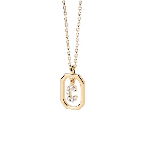 Collana PdPaola Lettera C Mini CO01-514-U argento donna-2b Gioielli