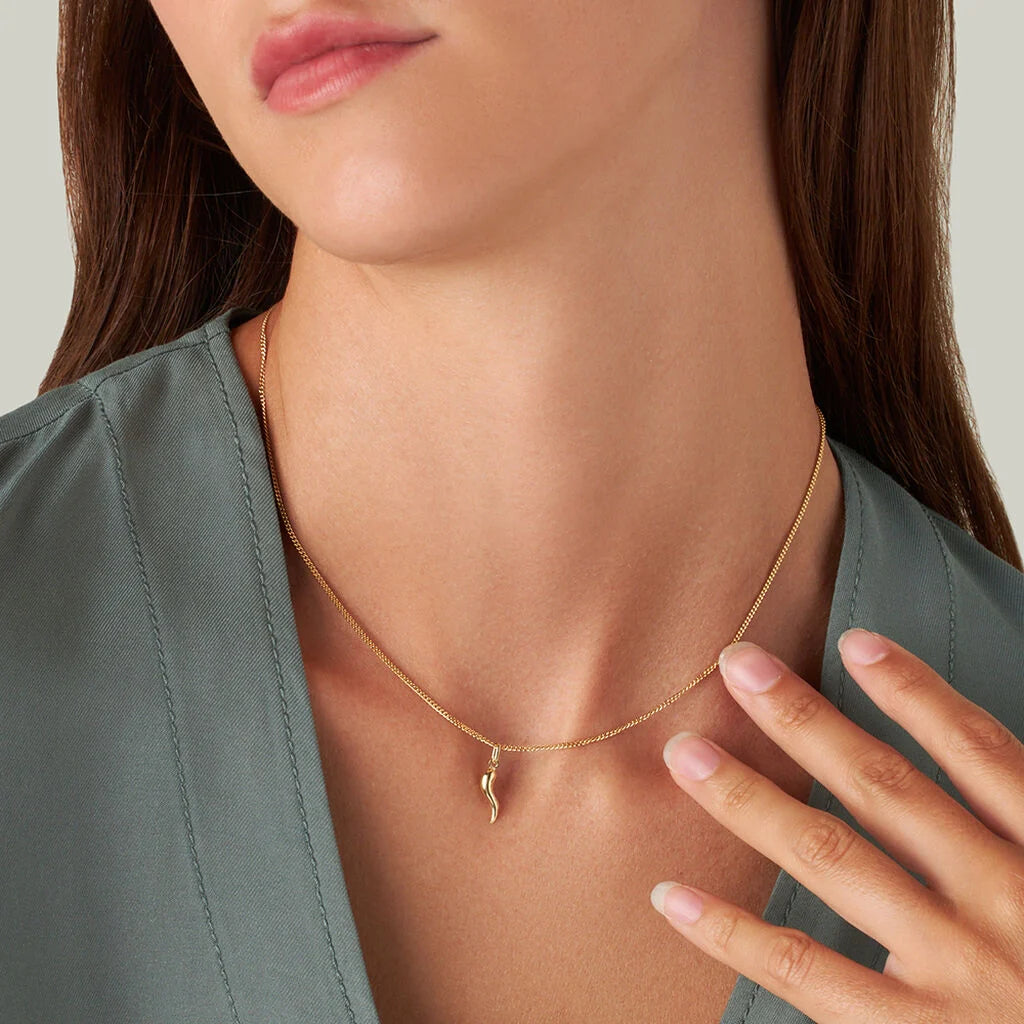 Ciondolo Stroili Poeme oro giallo 375 cornetto-2b Gioielli