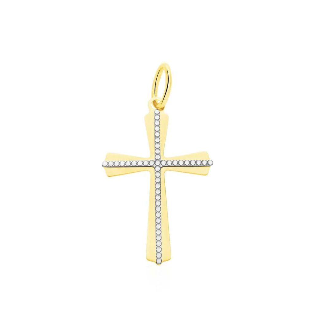 Ciondolo Stroili Holy oro bicolore 375 croce-2b Gioielli