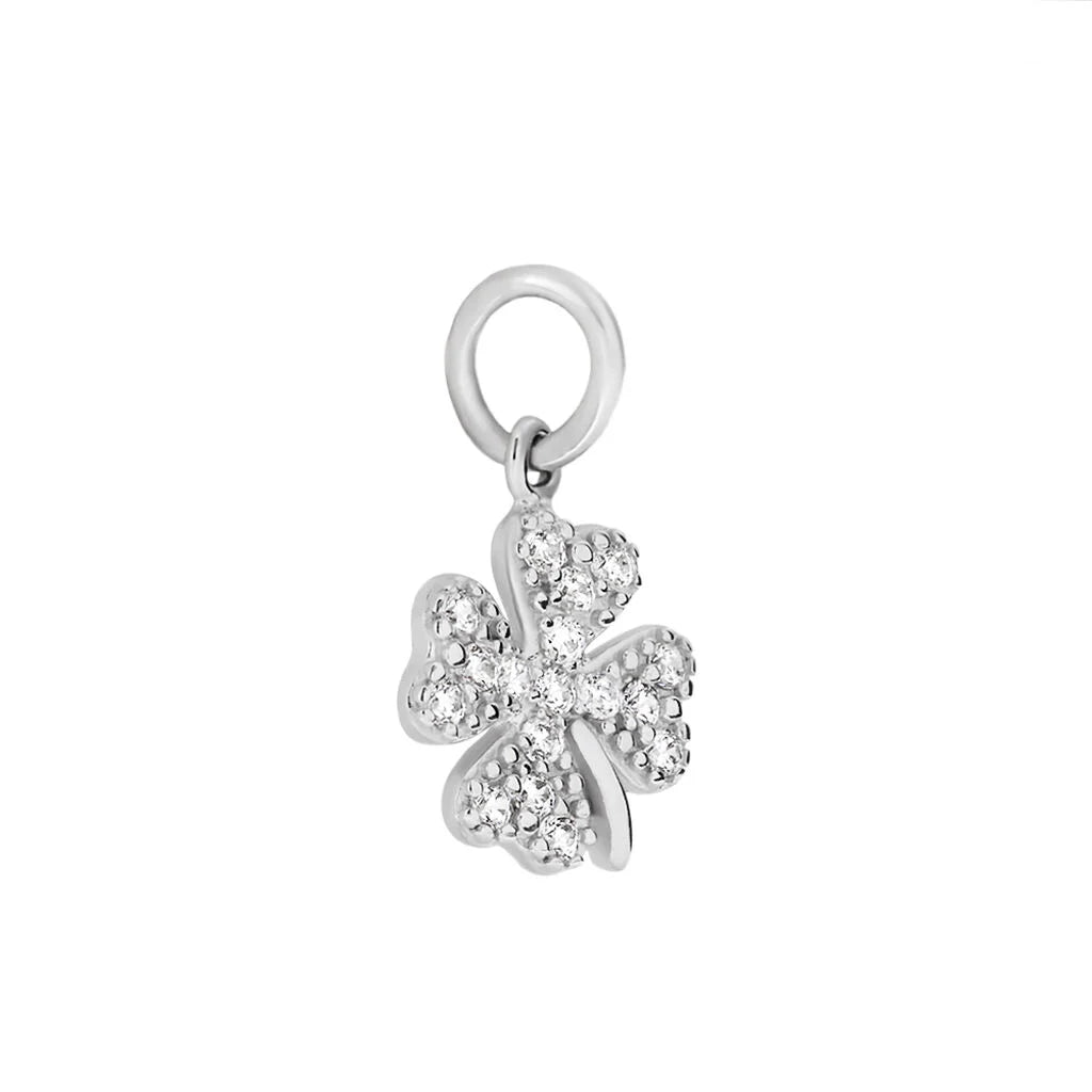 Ciondolo Stroili Poème oro bianco 375 donna fiore-2b Gioielli