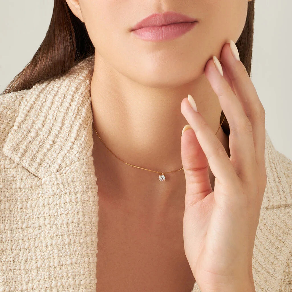 Collana Stroili Claire Oro Giallo 375 donna punto luce 5 mm-2b Gioielli