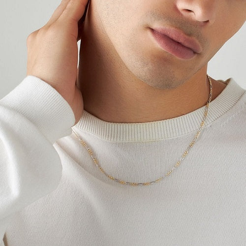 Collana Stroili L'homme Or oro bicolore 375 uomo-2b Gioielli