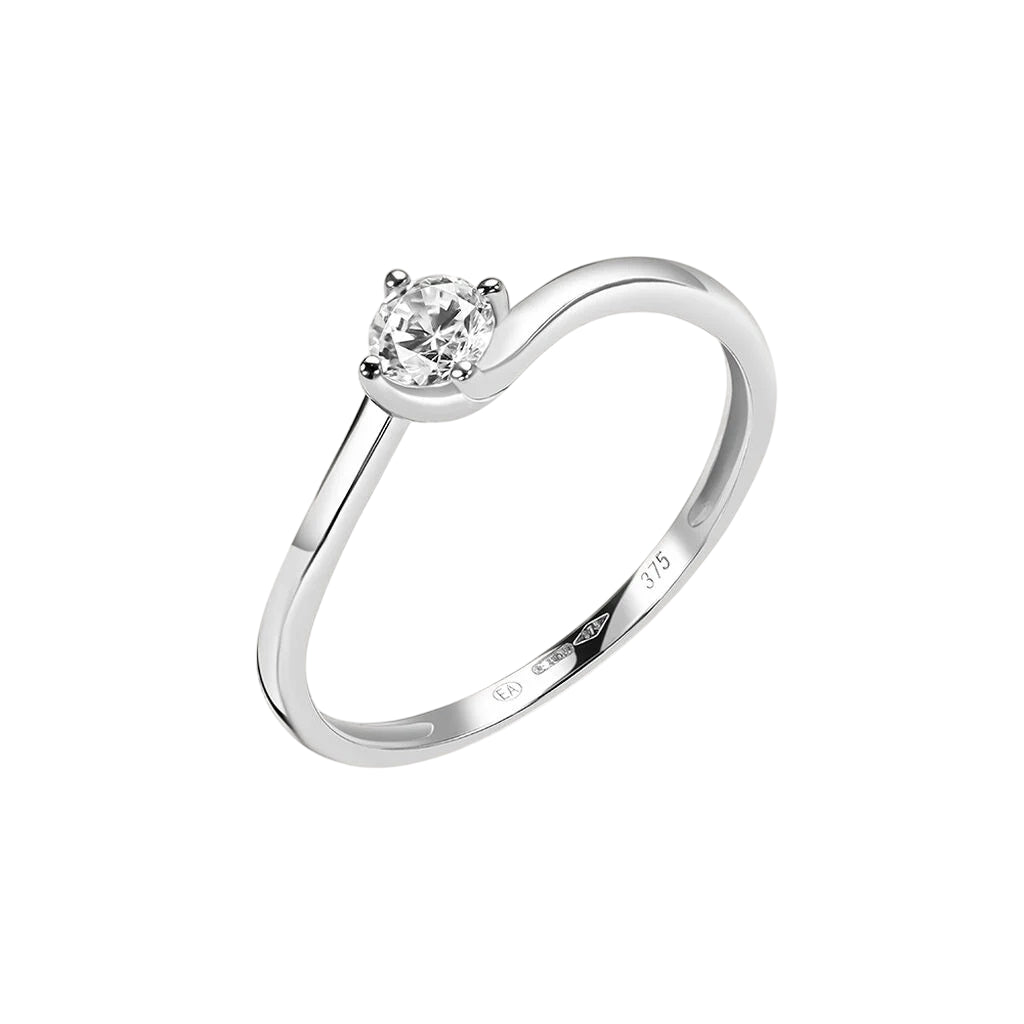 Anelli Stroili Oro Bianco Anello Stroili Claire Oro Bianco 375 Donna