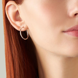 Orecchini Stroili Toujours oro bianco 375 donna 20 mm-2b Gioielli