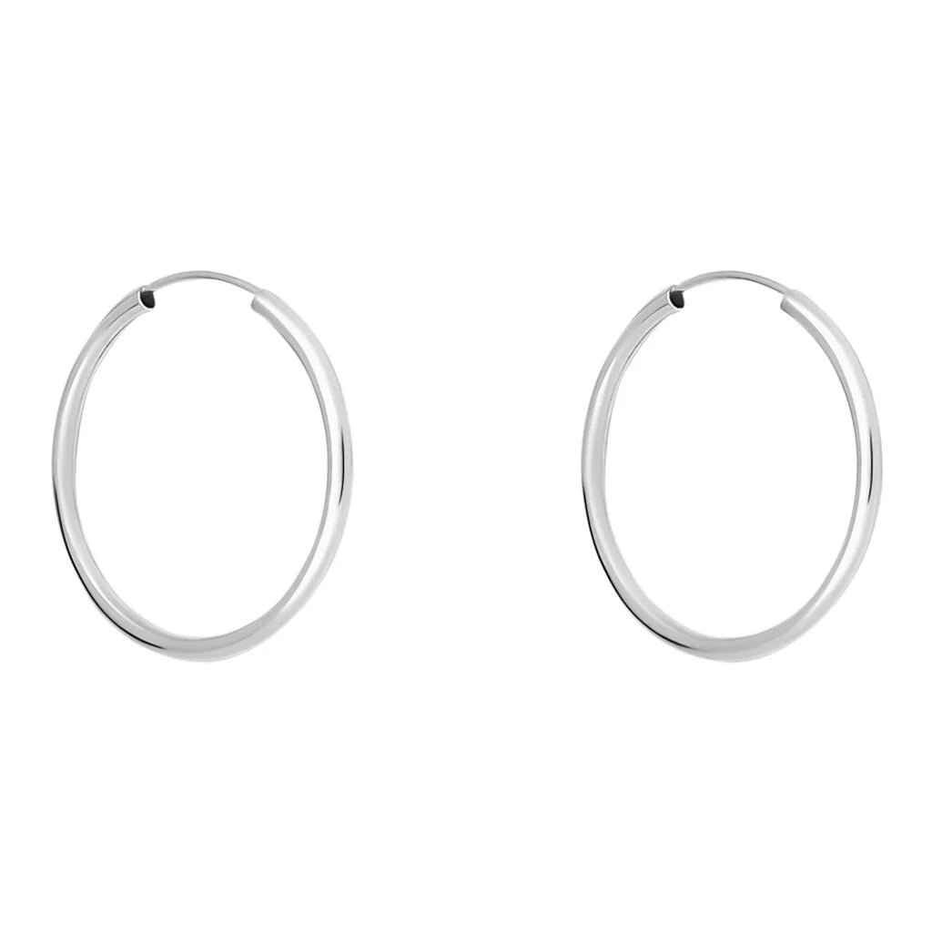 Orecchini Stroili Toujours oro bianco 375 donna 20 mm-2b Gioielli