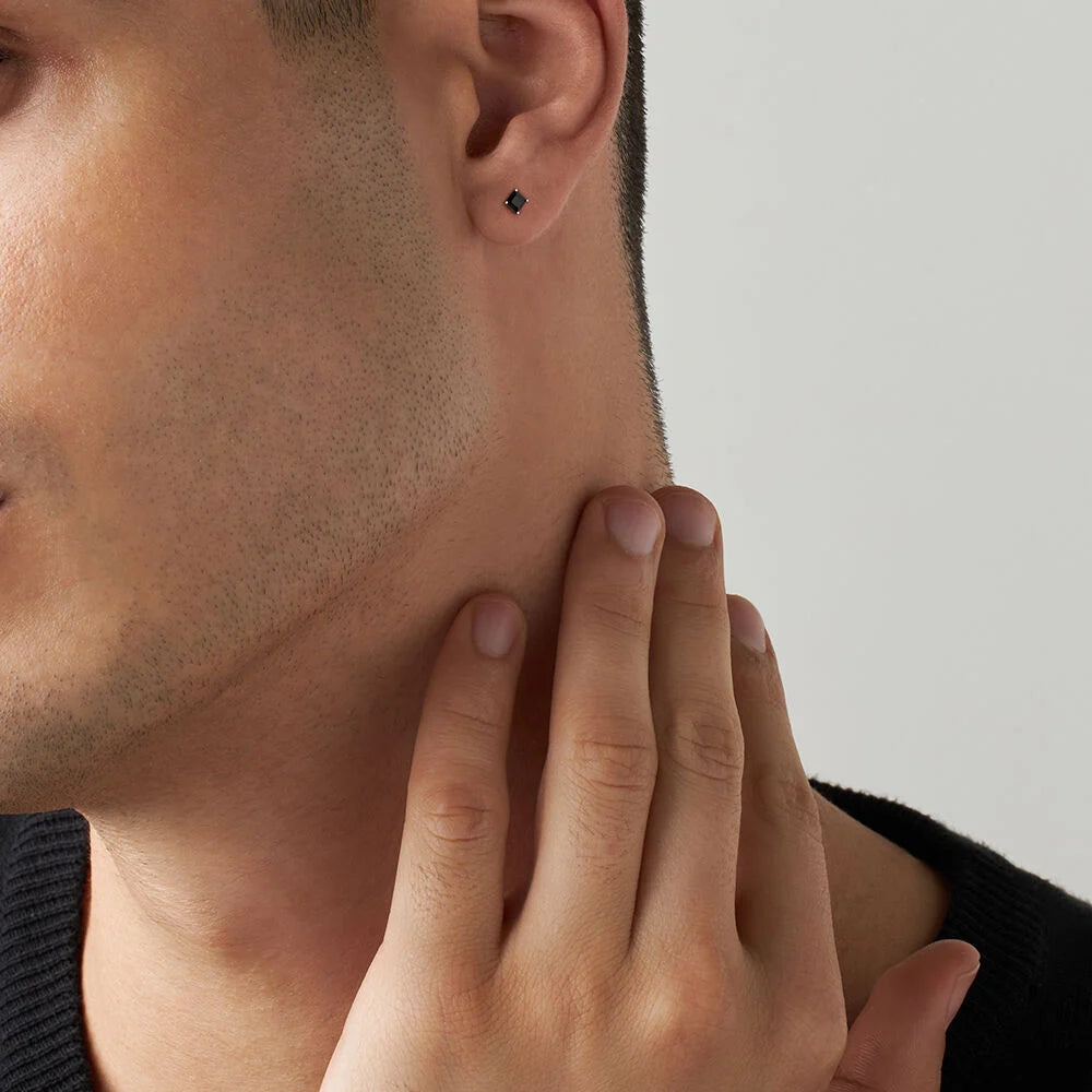 Monorecchino Stroili L'homme Or oro bianco 375 uomo 2 mm-2b Gioielli