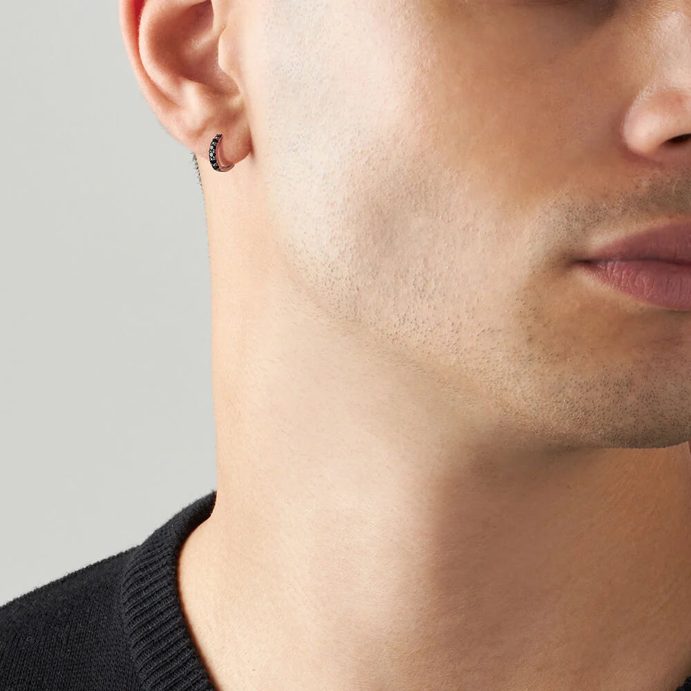 Monorecchino Stroili L'homme Or oro bianco 375 uomo-2b Gioielli