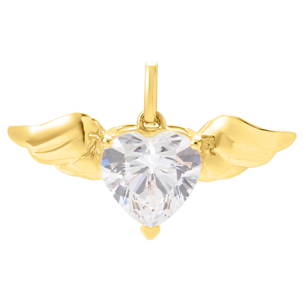 Ciondolo Stroili Poeme oro giallo 375 donna cuore ali-2b Gioielli