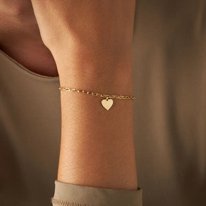 Bracciale Bimba Targa con Cuore Smaltato in Oro 9KT iGOLD BR12101100900 Bracciale Bimba Targa con Cuore Smaltato in Oro 9KT iGOLD BR12101100900
