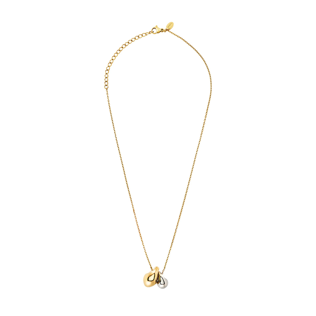 Collana Breil B Rocks TJ4191 bicolore oro e acciaio-2b Gioielli