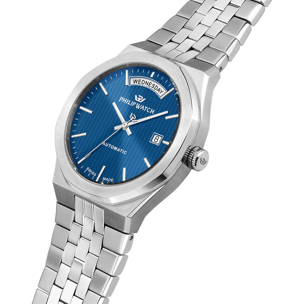 Orologio Philip Watch Windsurf R8223533003 automatico blu 40 mm-2b Gioielli