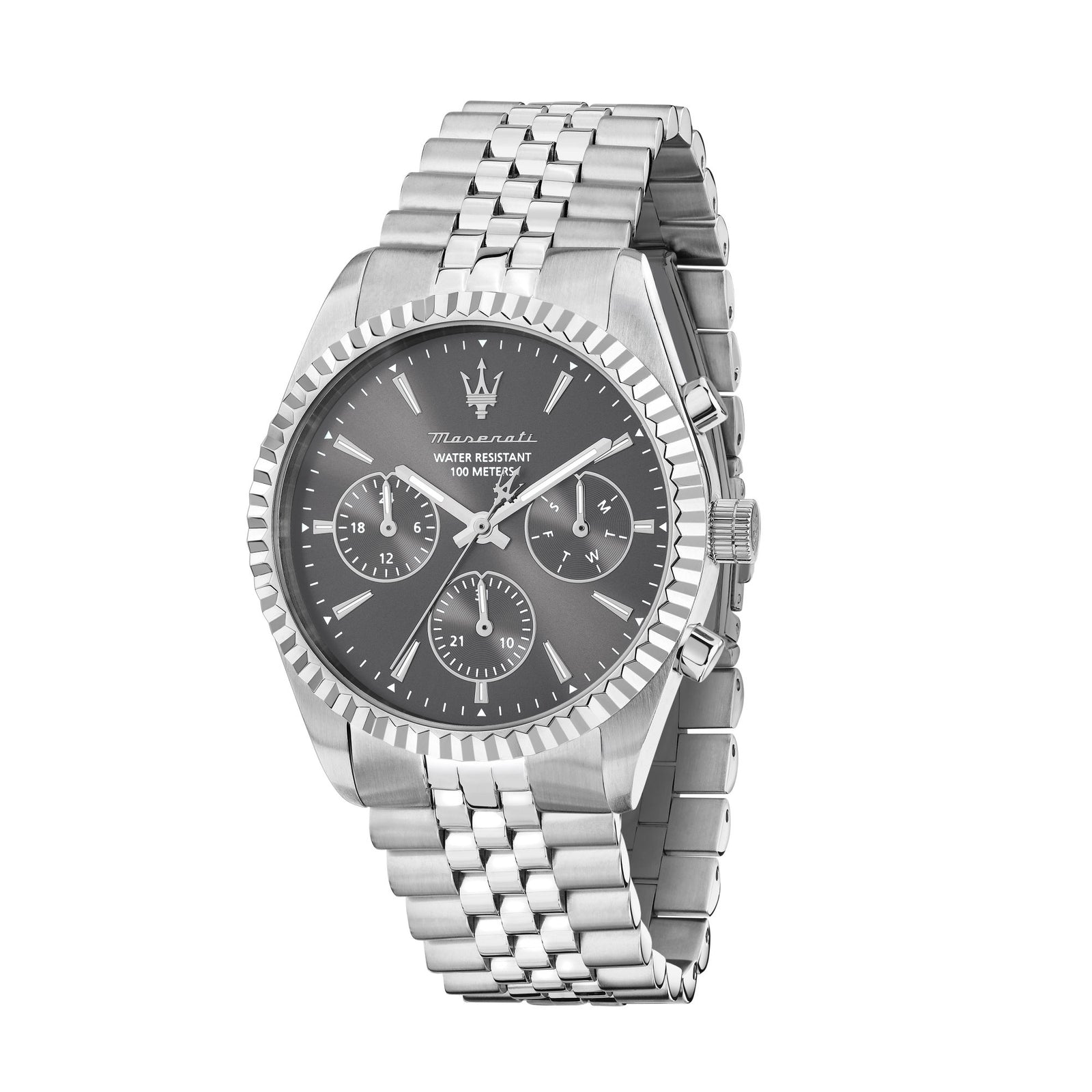 Orologio Maserati Competizione R8853100053 multifunzione grigio 41 mm-2b Gioielli