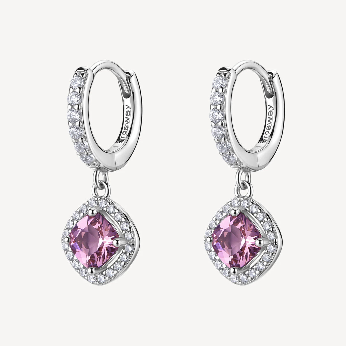 Orecchini Brosway Fancy FTP15 argento 925 e zirconia rosa-2b Gioielli