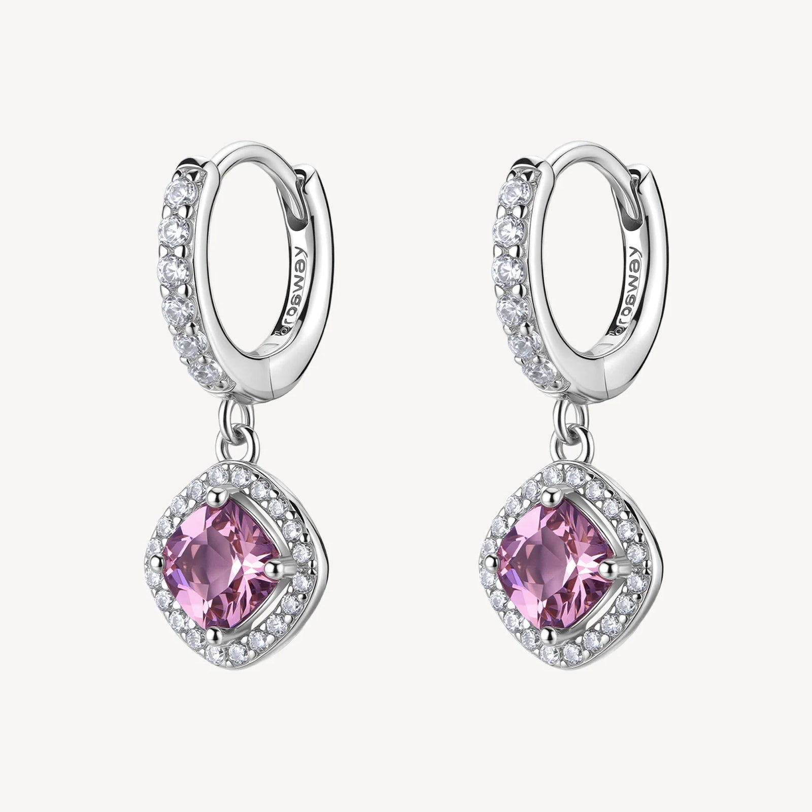 Orecchini Brosway Fancy FTP15 argento 925 e zirconia rosa-2b Gioielli
