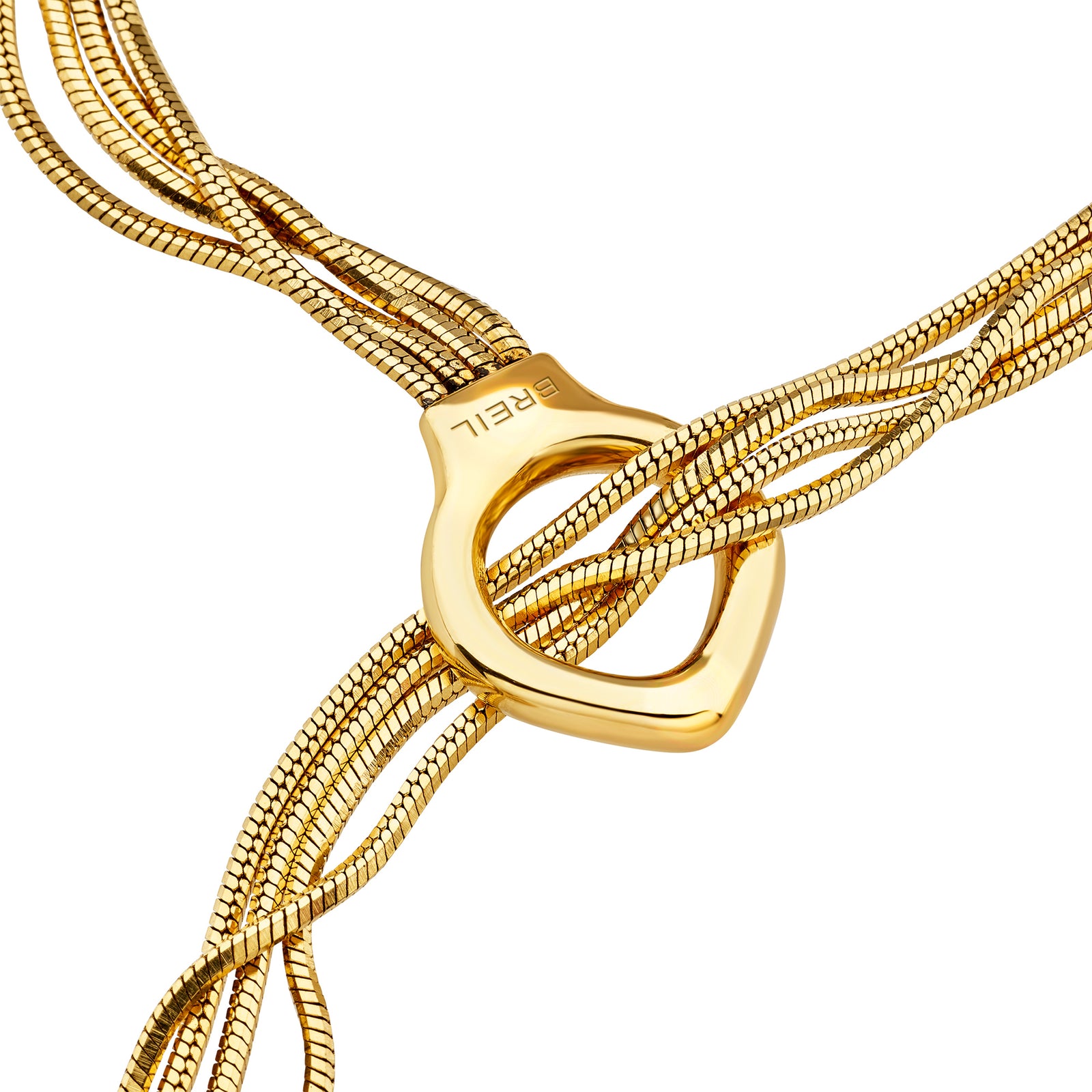 Collana Breil Falling Star TJ4182 dorata a quattro fili-2b Gioielli