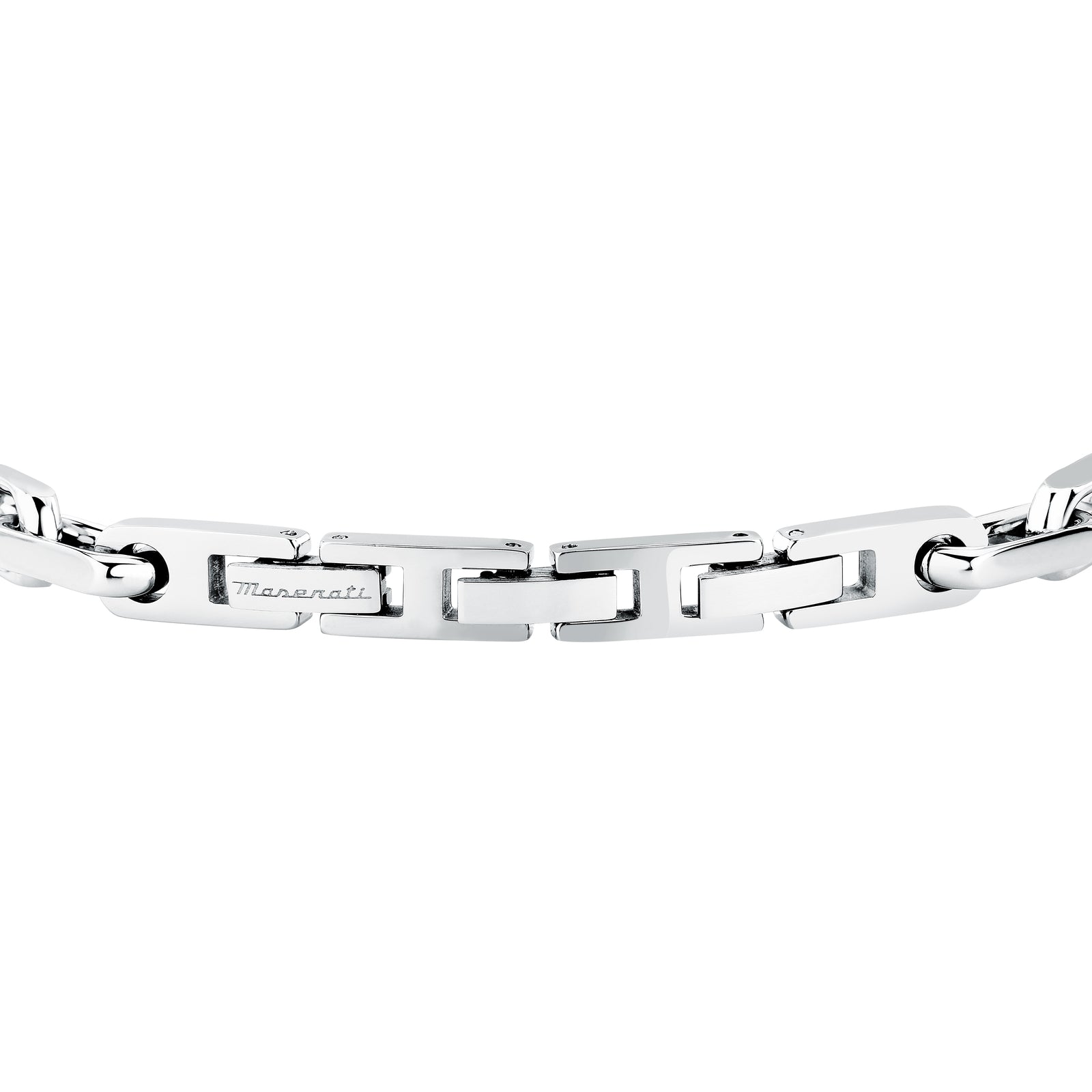 Bracciale Maserati Iconic JM526AVD115 uomo in acciaio argento e oro giallo-2b Gioielli