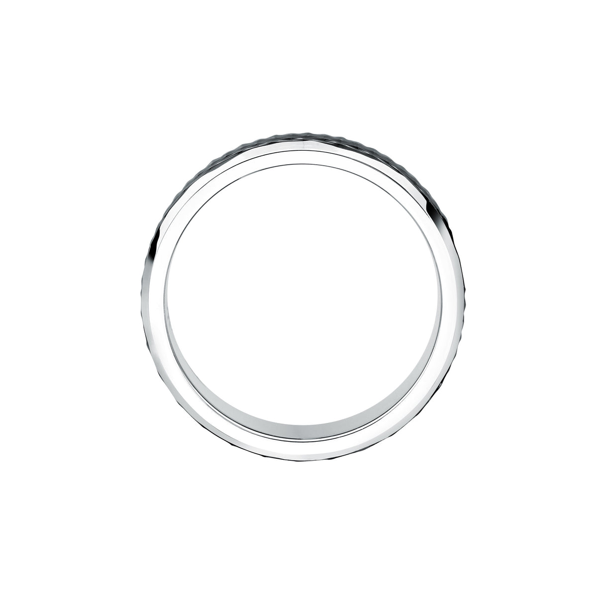 Anello Maserati Iconic JM422AVD11023 uomo in acciaio e nero misura 23-2b Gioielli