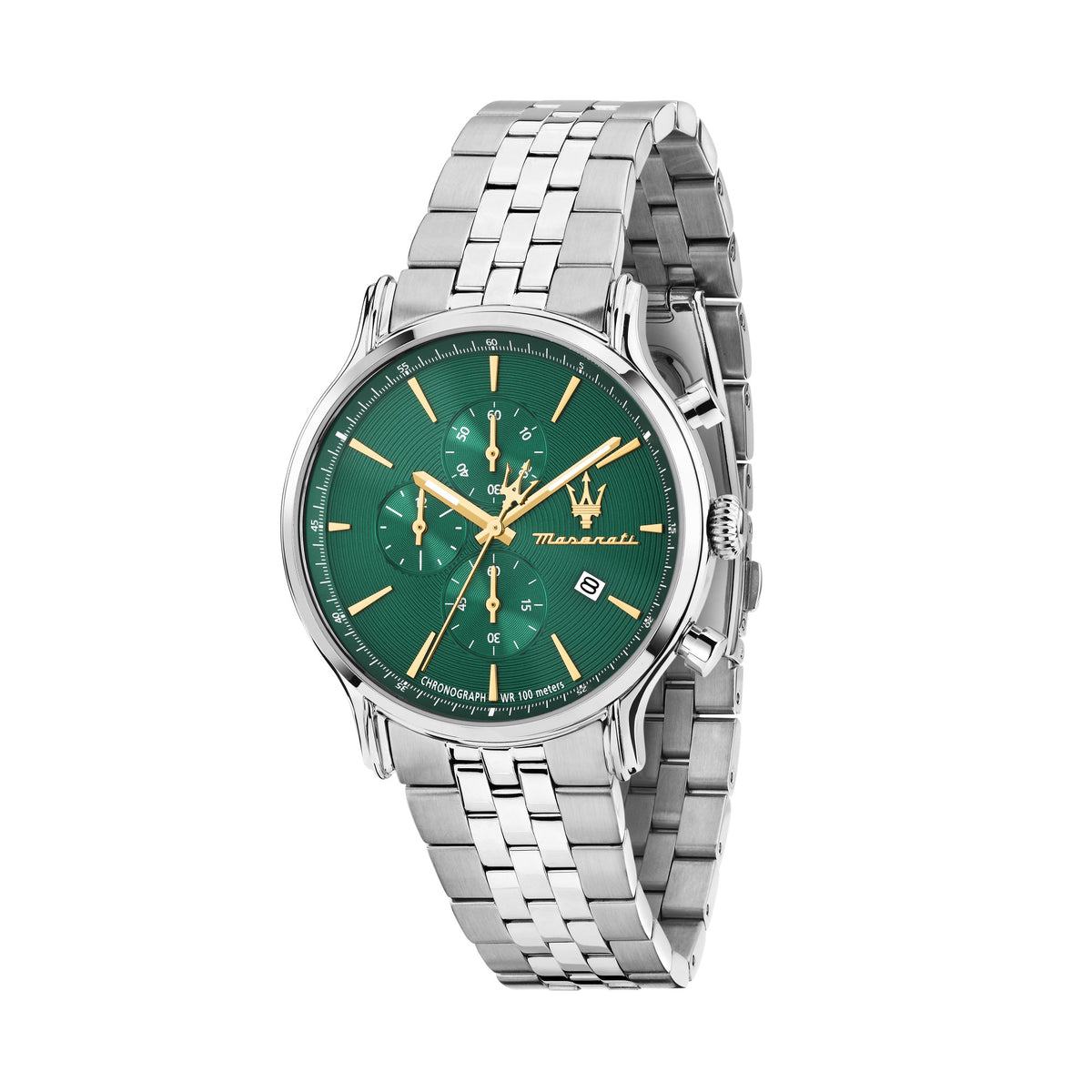 Orologio Maserati Epoca R8873618038 cronografo verde, vista frontale ufficiale