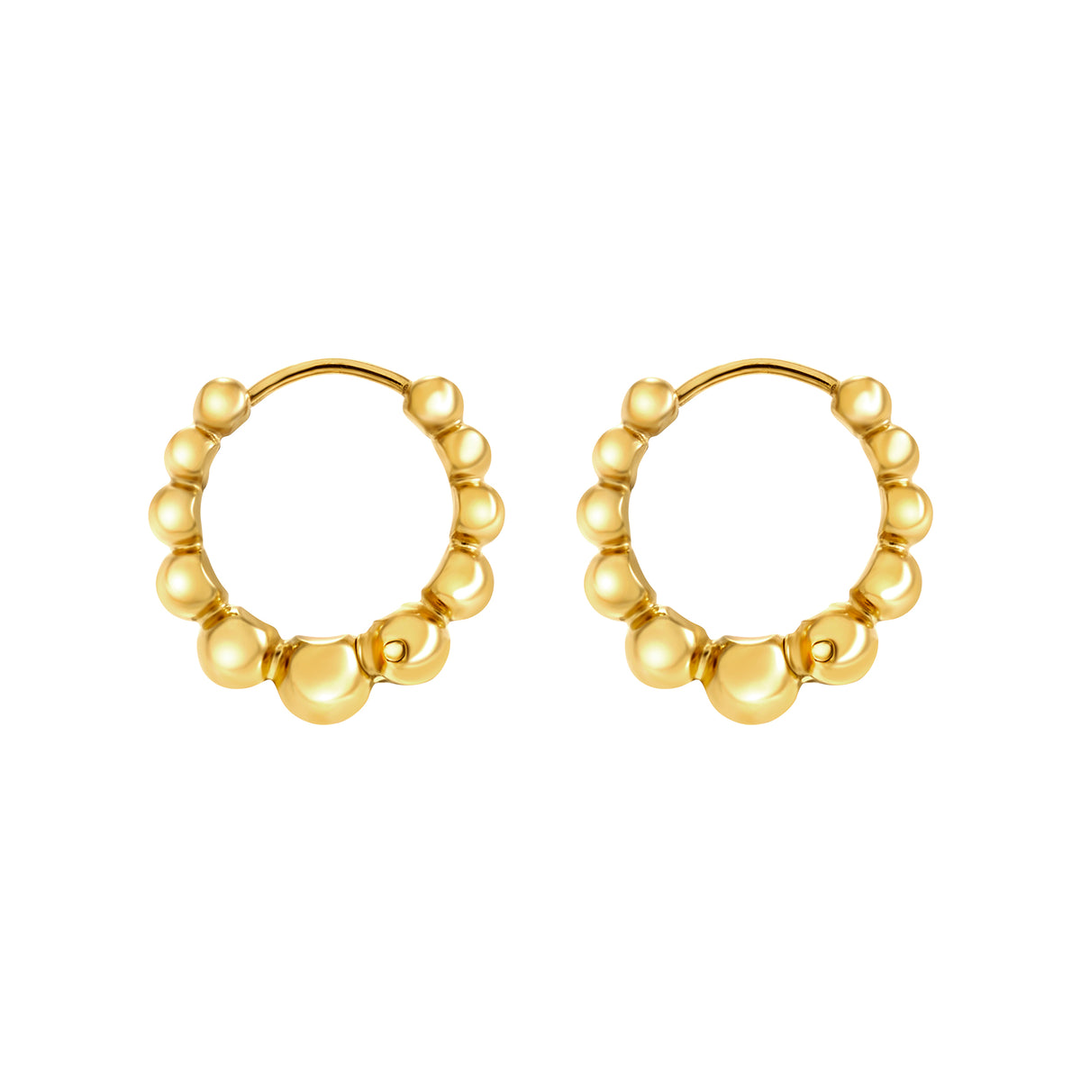 Orecchini Breil B Rocks TJ4195 dorati a cerchio-2b Gioielli