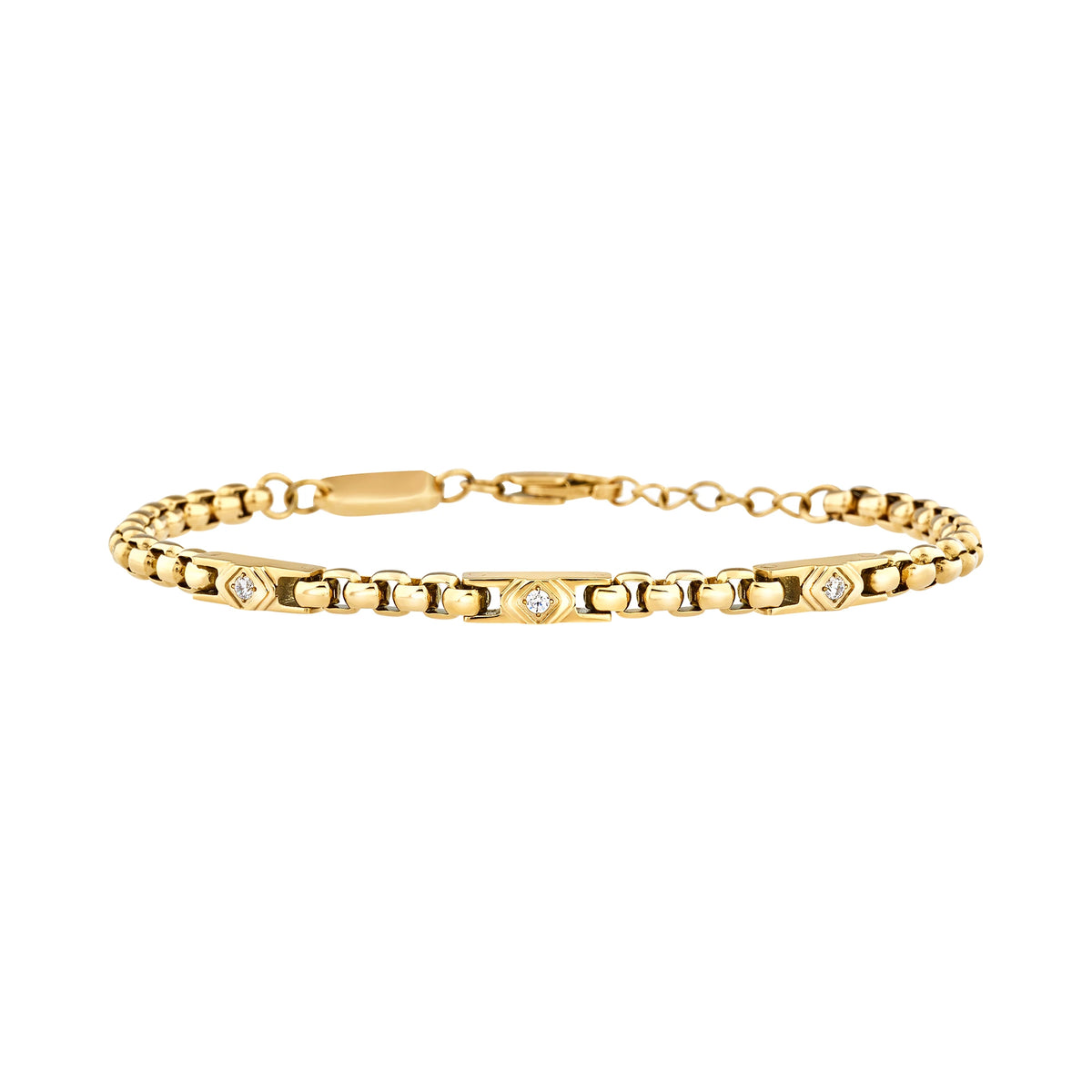 Bracciale Breil Eterna TJ4168 uomo dorato con zirconia-2b Gioielli