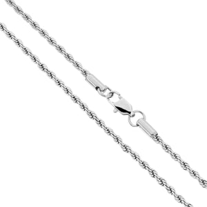 Collana in acciaio corda 60 cm-2b Gioielli