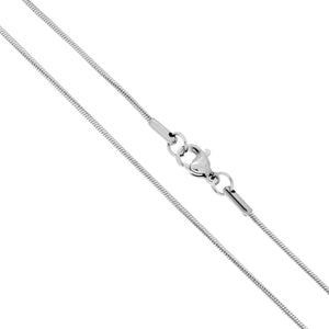 Collana in acciaio coda topo 60 cm-2b Gioielli