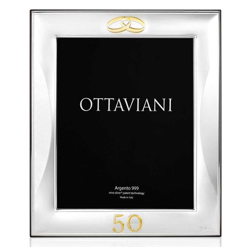 Cornice Ottaviani Nozze d' Oro 20x25-2b Gioielli