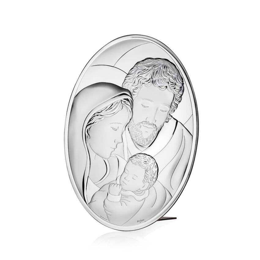 Icona Ottaviani Sacra Famiglia 13x18 ovale-2b Gioielli