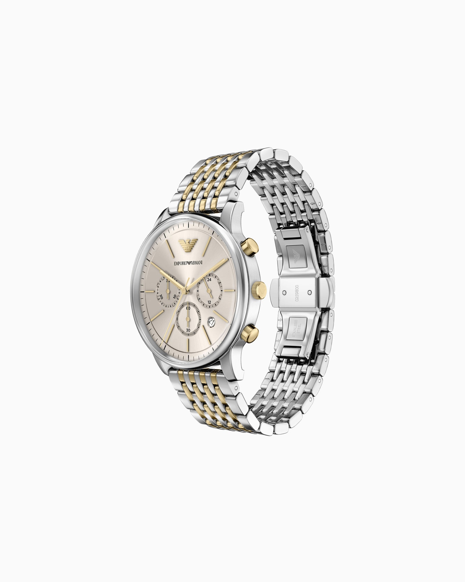 Cronografo Emporio Armani AR11773 uomo 42 mm bicolore-2b Gioielli
