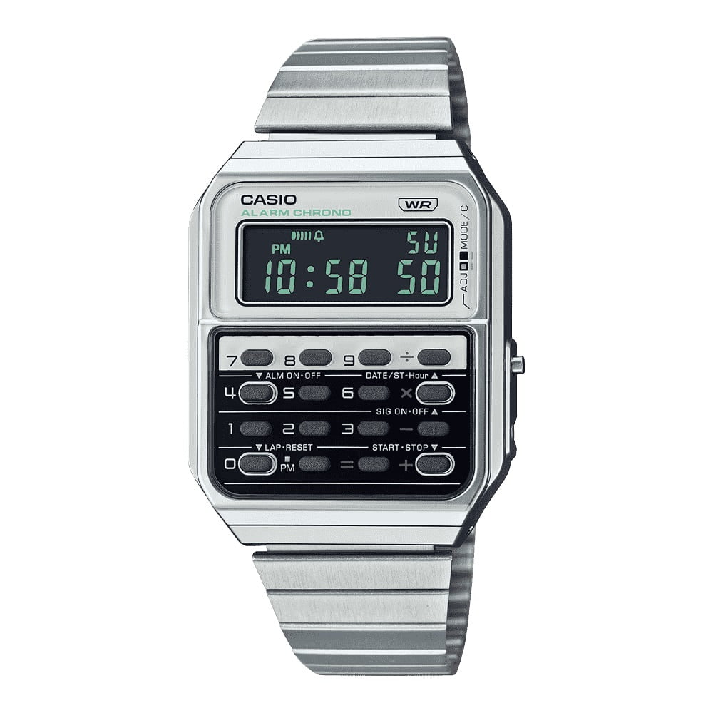 Orologio Casio Collection CA-500WE-7BEF Edgy uomo calcolatrice-2b Gioielli