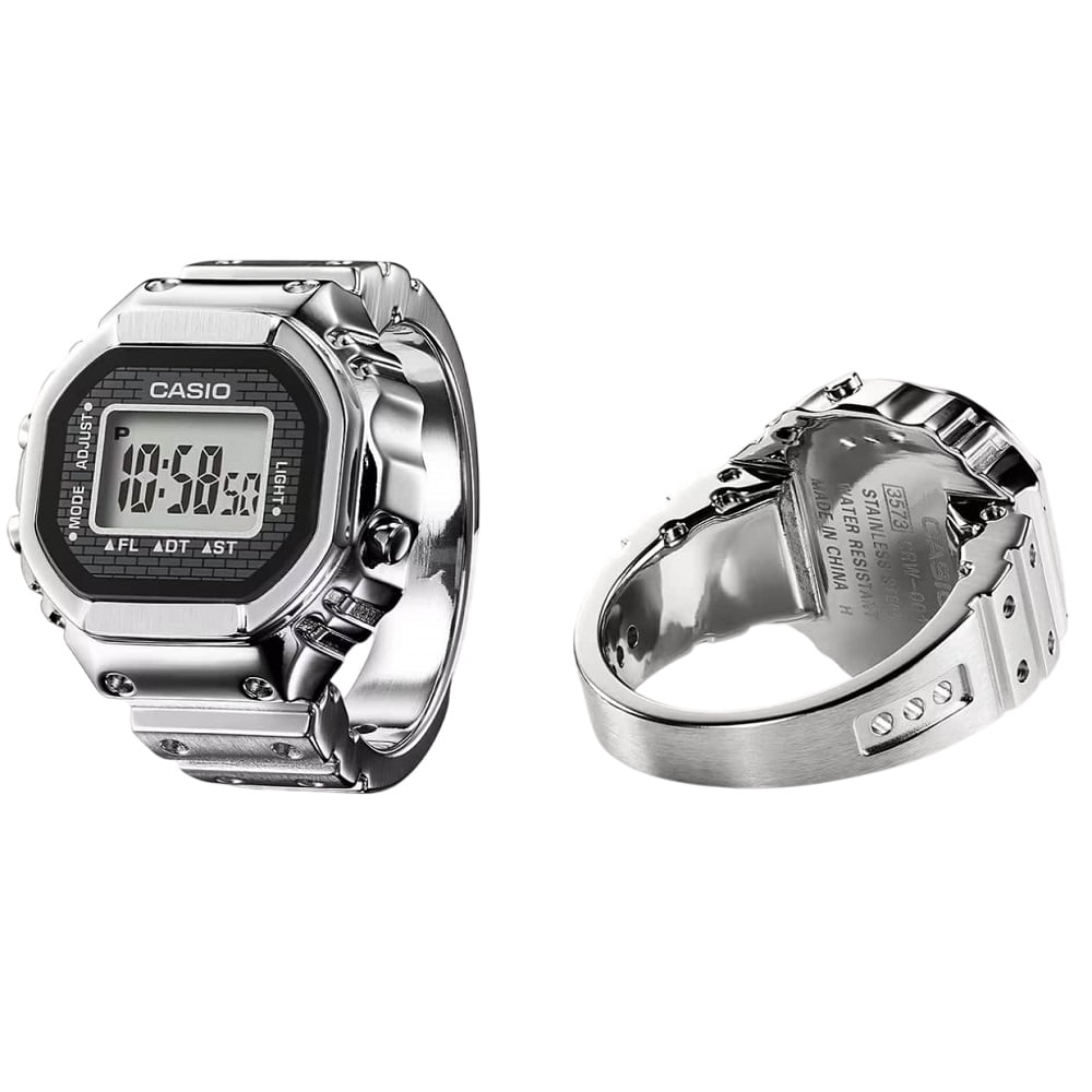 Orologio Anello Casio Ring-Watch CRW-001-1ER Limited Edition 20 mm-2b Gioielli