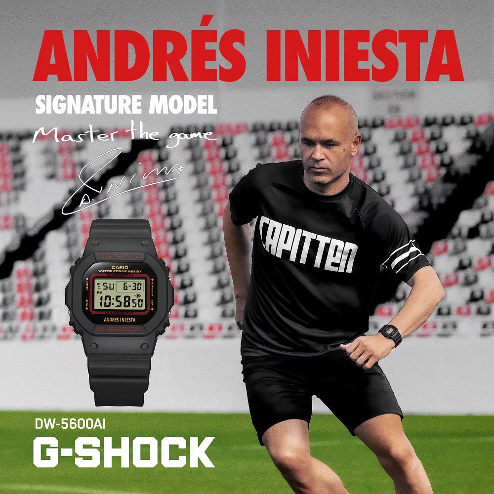 Orologio Casio G-Shock DW-5600AI-1ER Andrés Iniesta uomo 43 mm-2b Gioielli